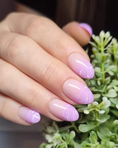 różowy manicure Gliwice